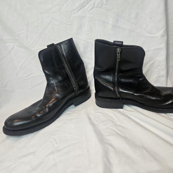 Wolverine Black Leather Zip Comfort Boots Men\'s Size 11 D main image 6